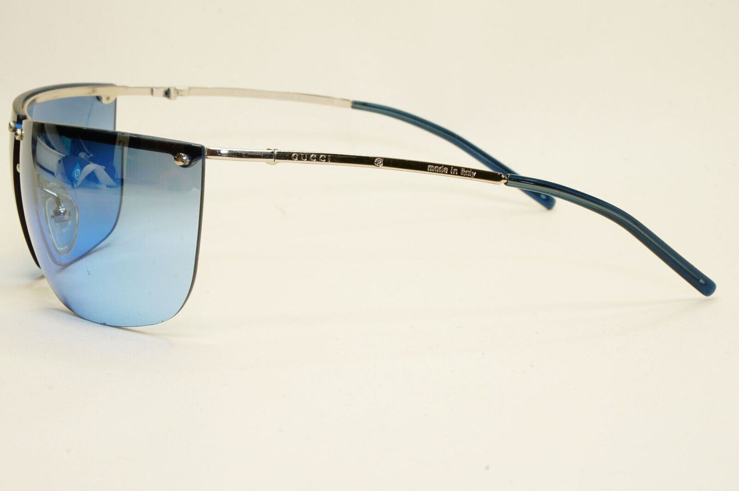 Gucci Sunglasses 2006 Vintage Blue Mirror Silver Wrap GG 2652/S YB7NL 081024