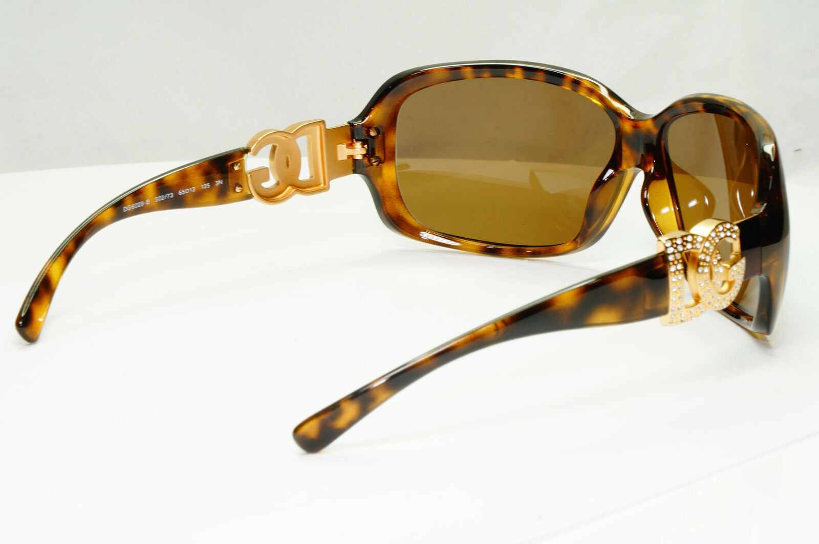 Dolce & Gabbana 2009 Sunglasses Brown Gold Diamante DG 6029-B 502/73 311022