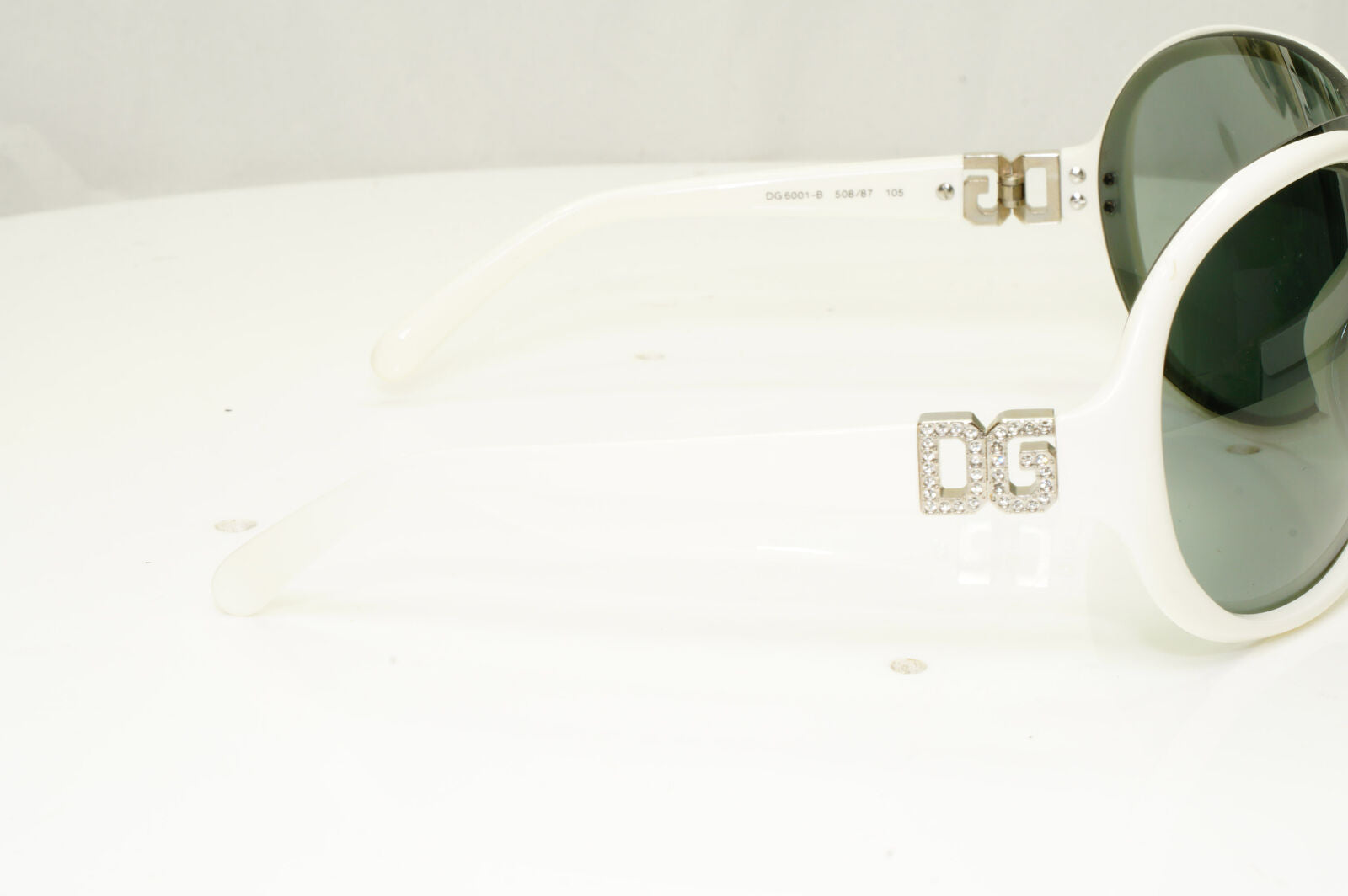 Authentic Dolce & Gabbana Vintage Sunglasses Crystal White DG 6001 508/87 34557