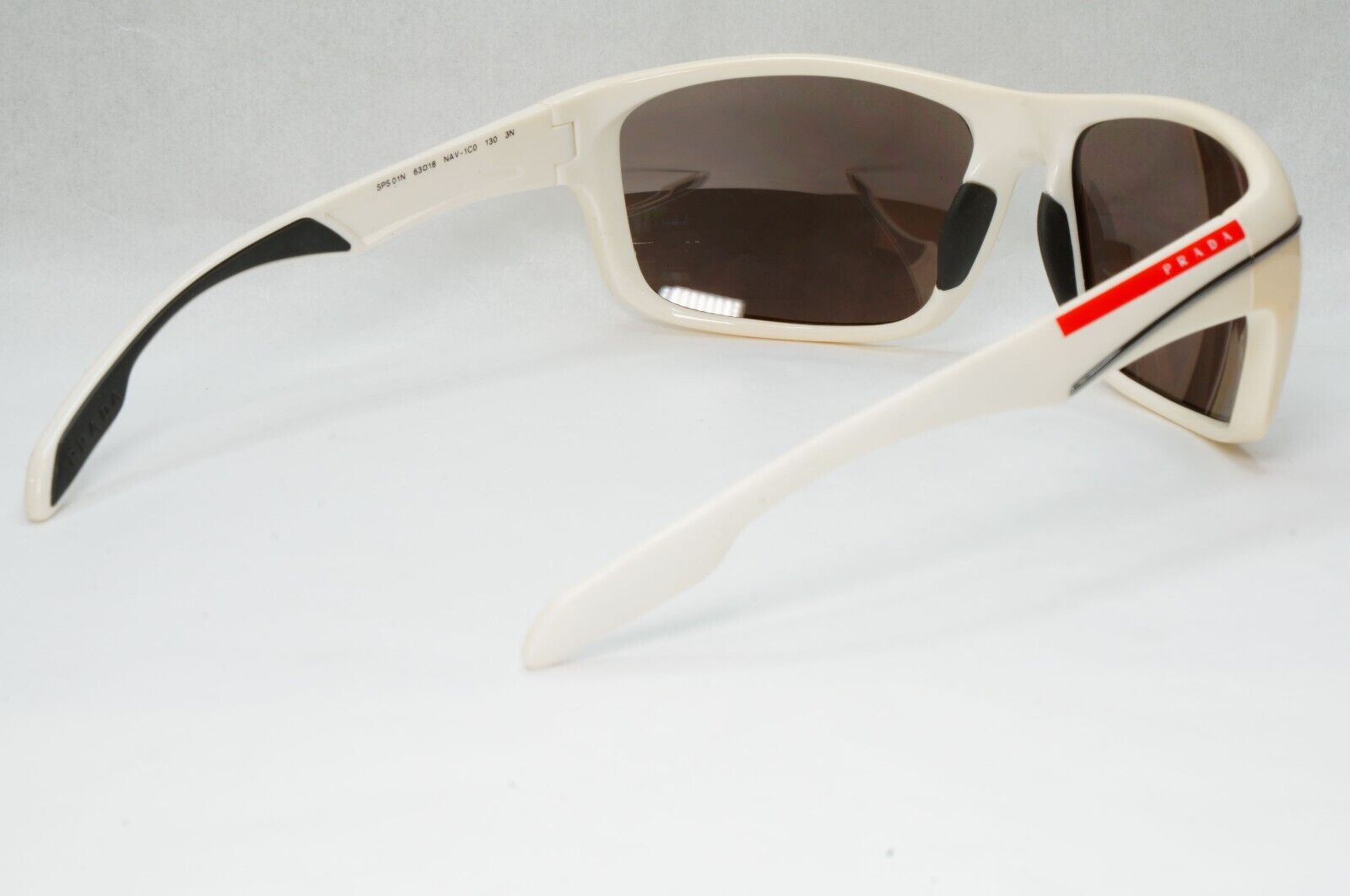 Prada Sunglasses 2012 White Grey Mirrored Silver PS01NS SPS 01N NAV-1C0