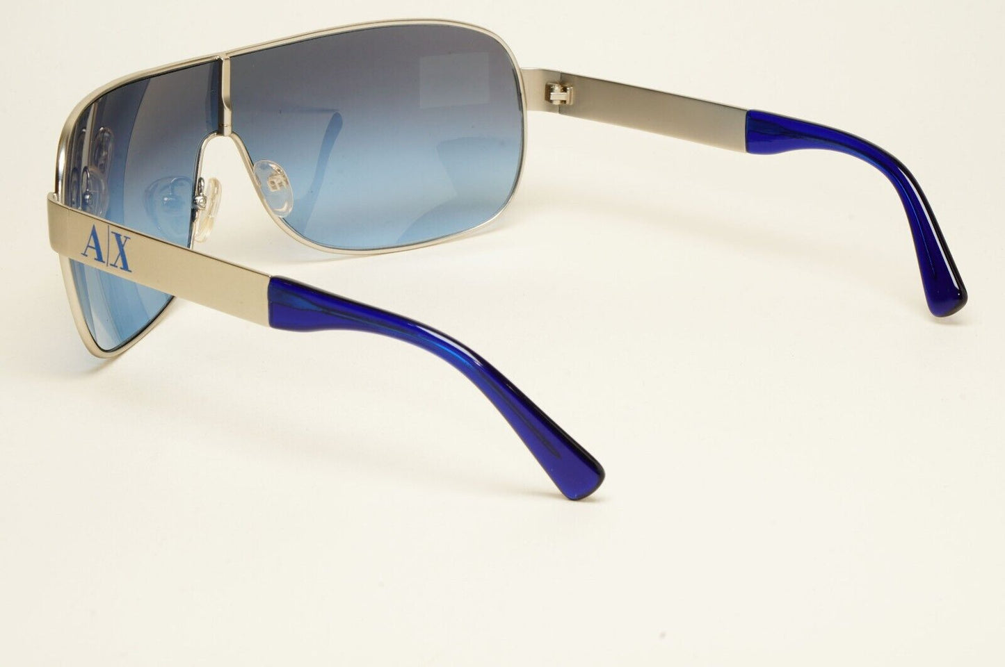 Armani Exchange Sunglasses 2015 Silver Blue Shield AX 2008 6020/4L [a] 221124