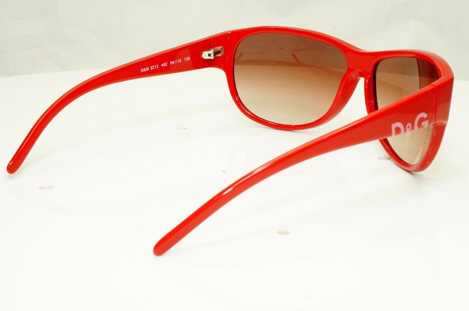 Authentic DOLCE & GABBANA Mens Womens Vintage Sunglasses Red D&G 2213 482 27467