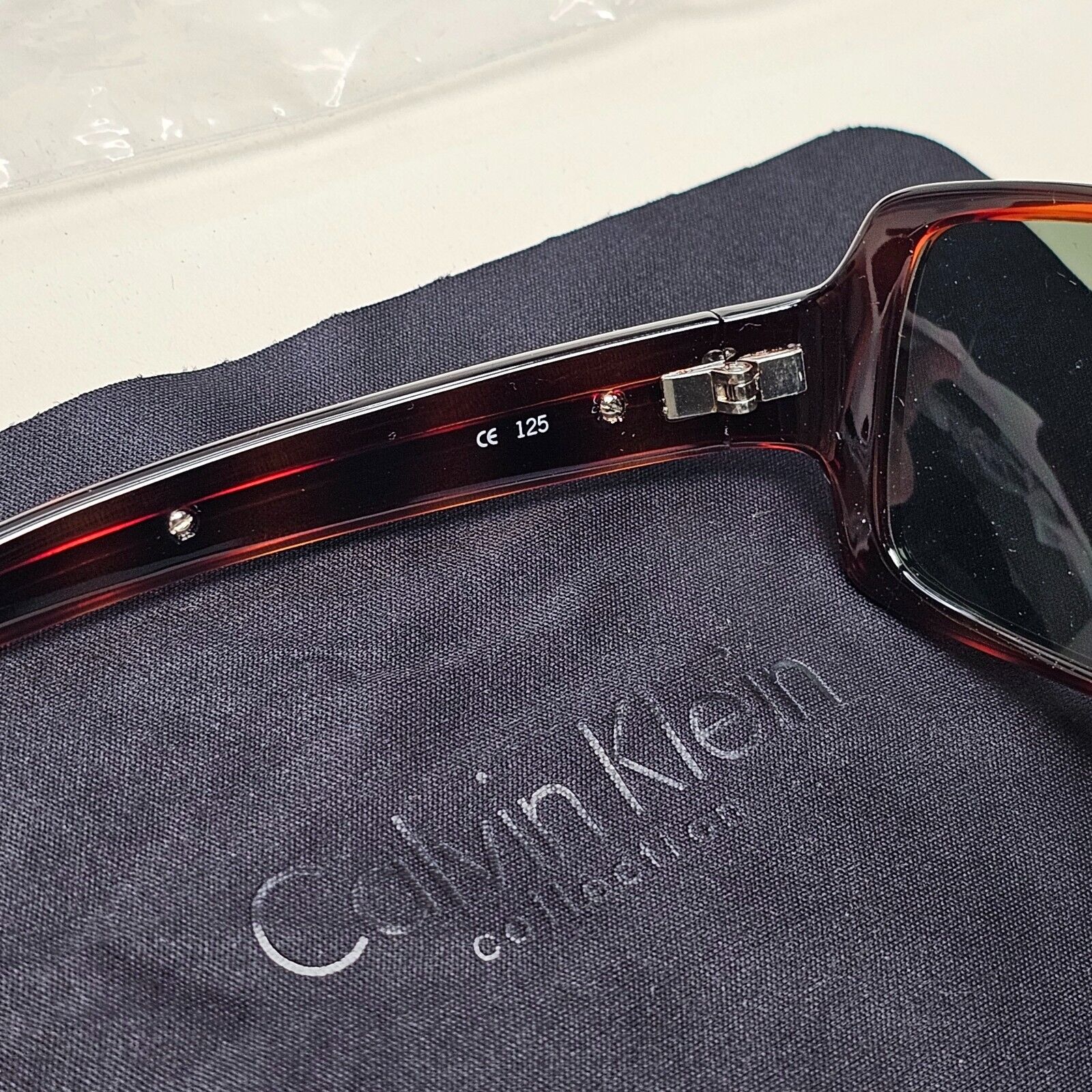 Calvin Klein Sunglasses 2005 Vintage Brown Green Gold Rectangle 688S 110 121124