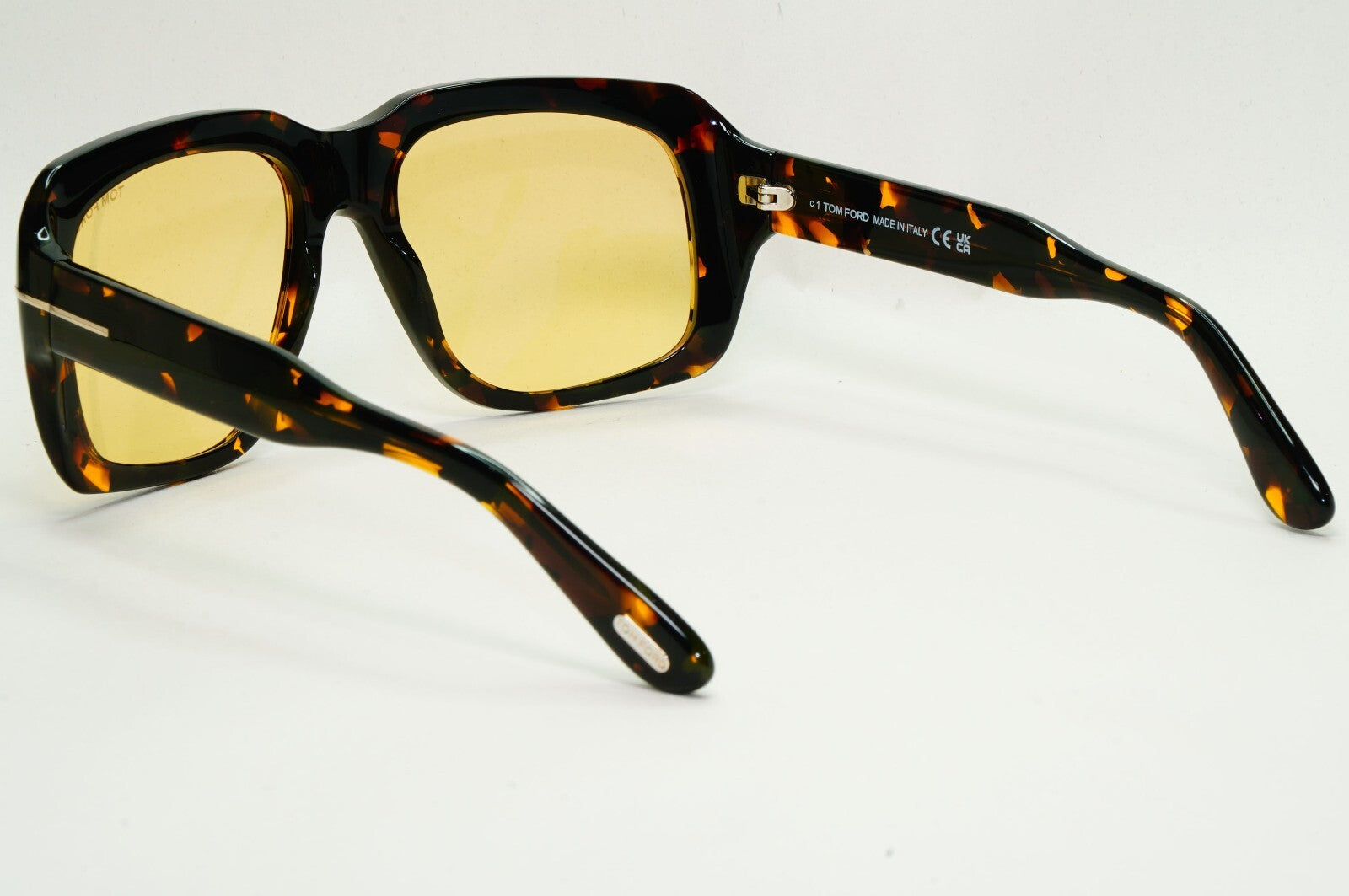 Tom Ford Sunglasses Bailey-02 Brown Tortoise Yellow Square FT0885 TF 885 55E [a]
