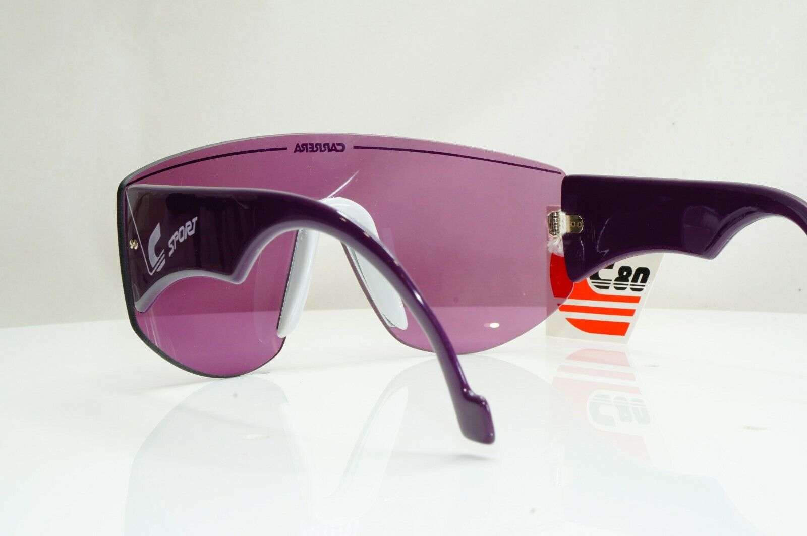 Authentic CARRERA Vintage Sunglasses 1990s NOS Shield C80 Ski 5414 80 26970