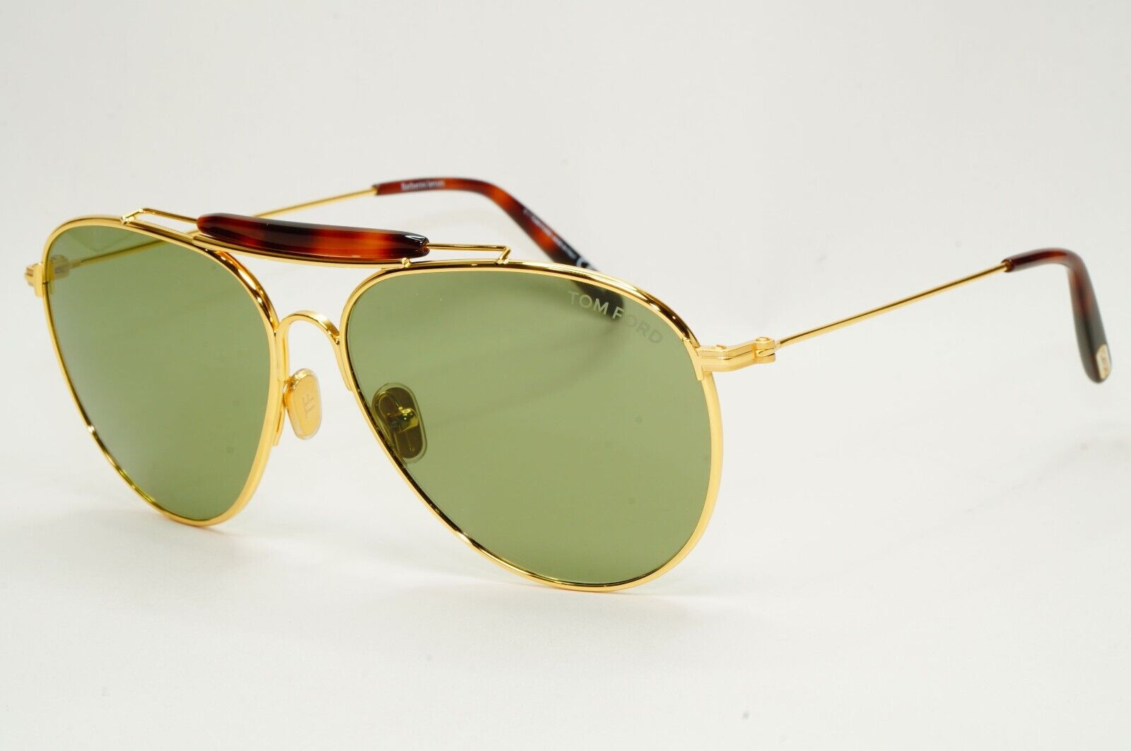 Tom Ford Sunglasses Raphael-02 Glass Lens Gold Green Pilot FT0995 TF 995 30N