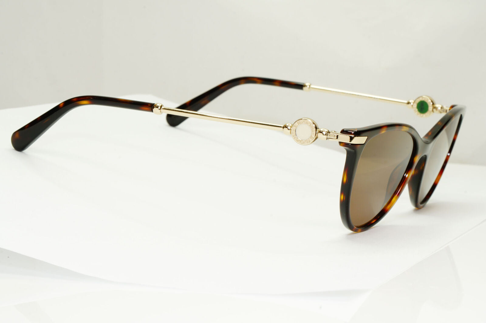 Bvlgari Sunglasses Brown Tortoiseshell Gold Square 4162 504 250123