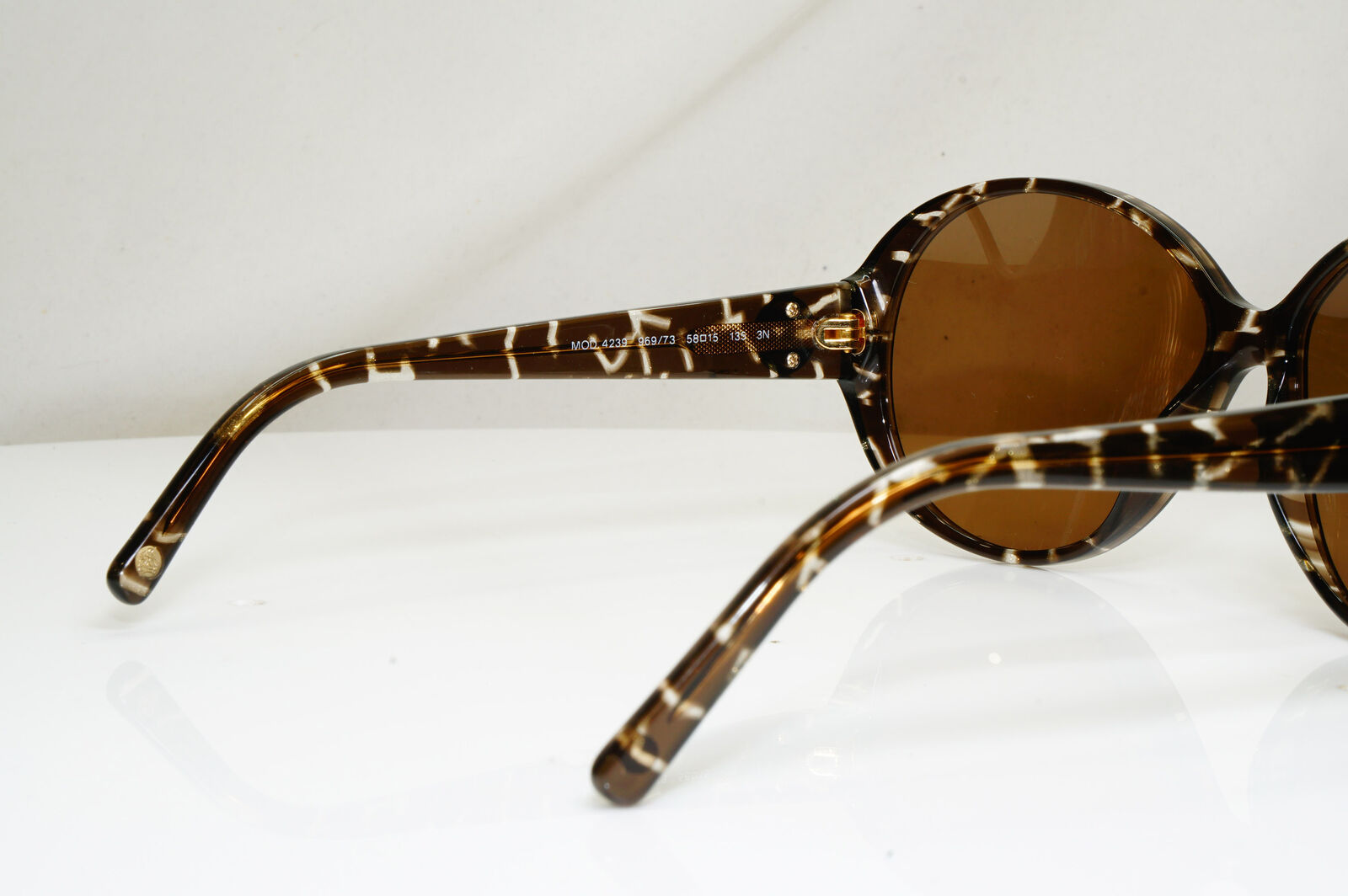 Versace Brown Marble Sunglasses Gold Medusa Womens Oversized 4239 969/73 29427