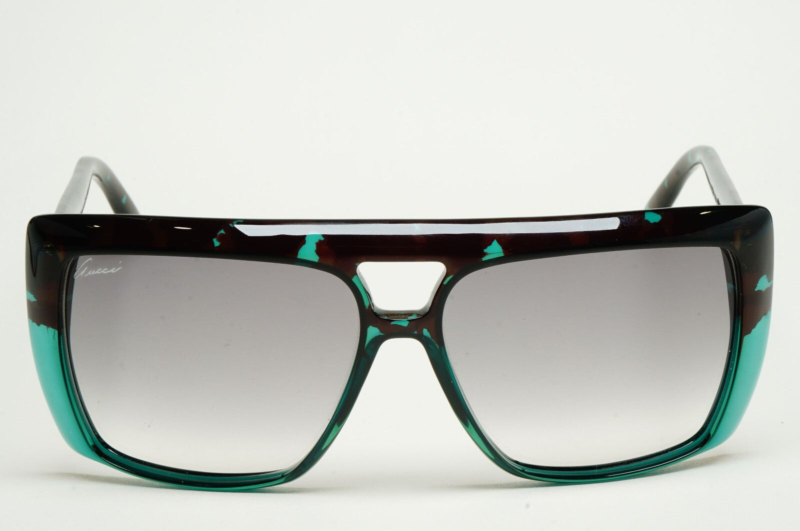Gucci Sunglasses 2010 Vintage Unisex Turquoise Havana Grey GG 3532/S 396O0 59mm