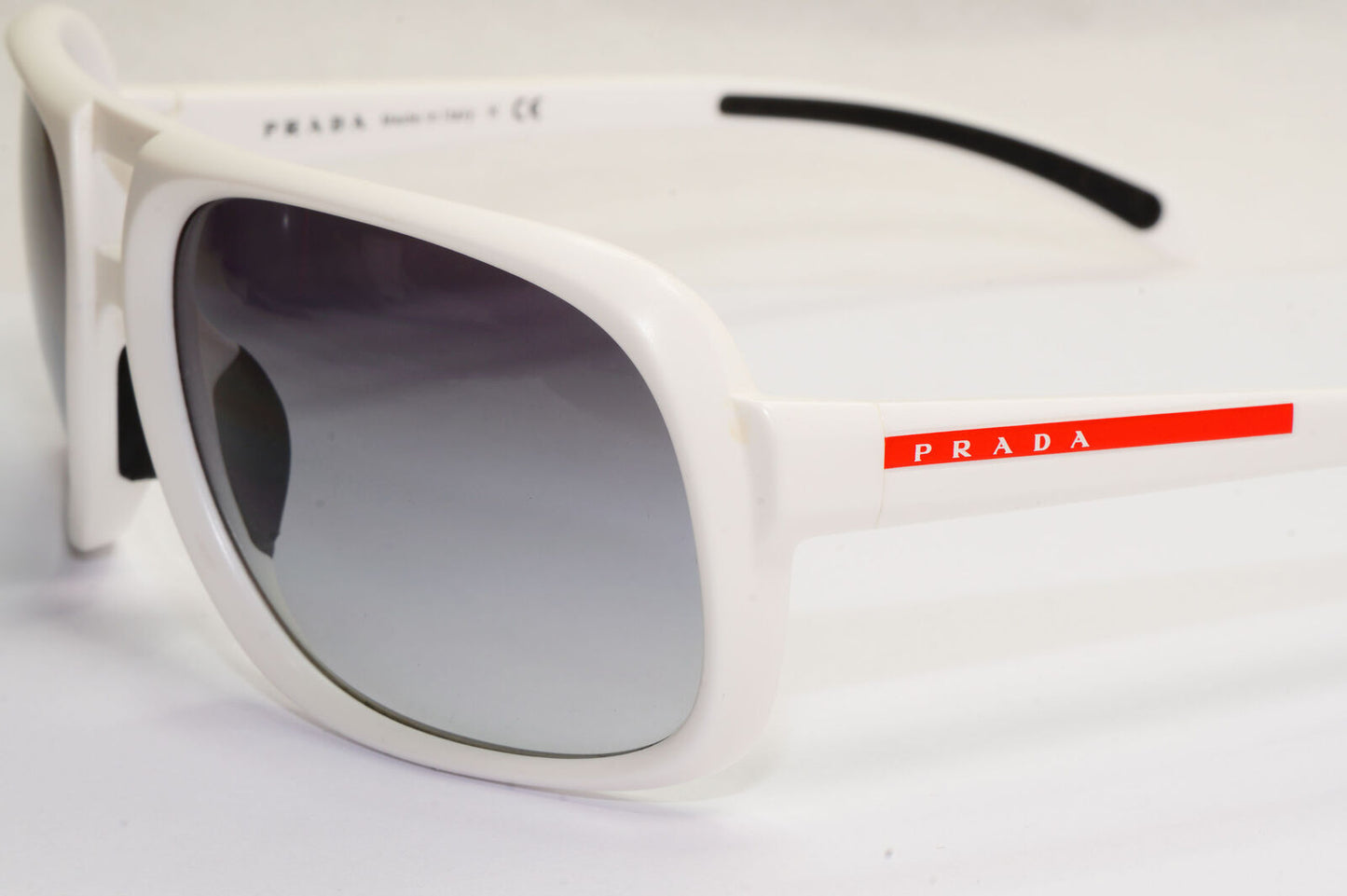 Prada Sunglasses 2012 White Square Grey Gradient PS06LS SPS 06L AAI-3M1 130224