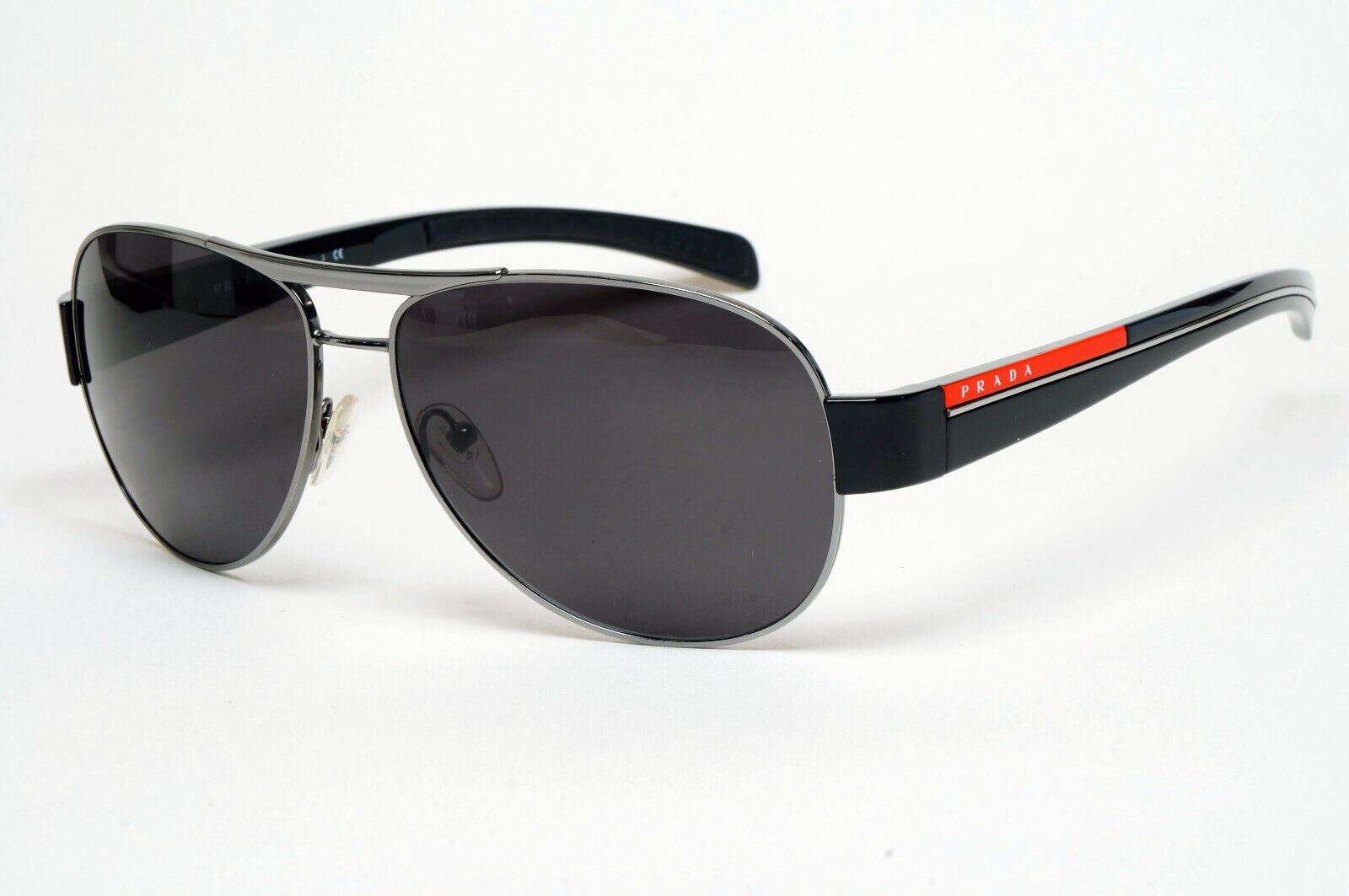 Prada Sunglasses 2010 Vintage Black Gunmetal Pilot PS51LS SPR 51L 5AV-9P1 100225