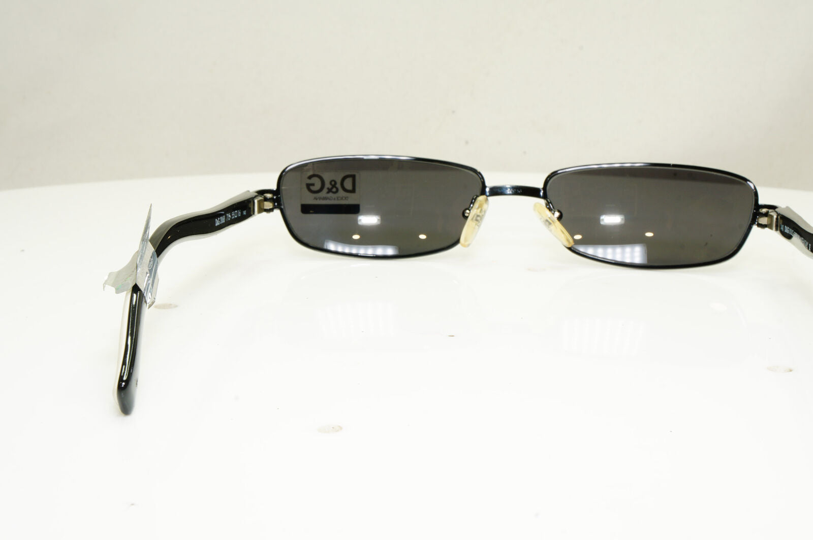 Authentic DOLCE & GABBANA Mens Vintage Sunglasses White D&G 2068 715 30780