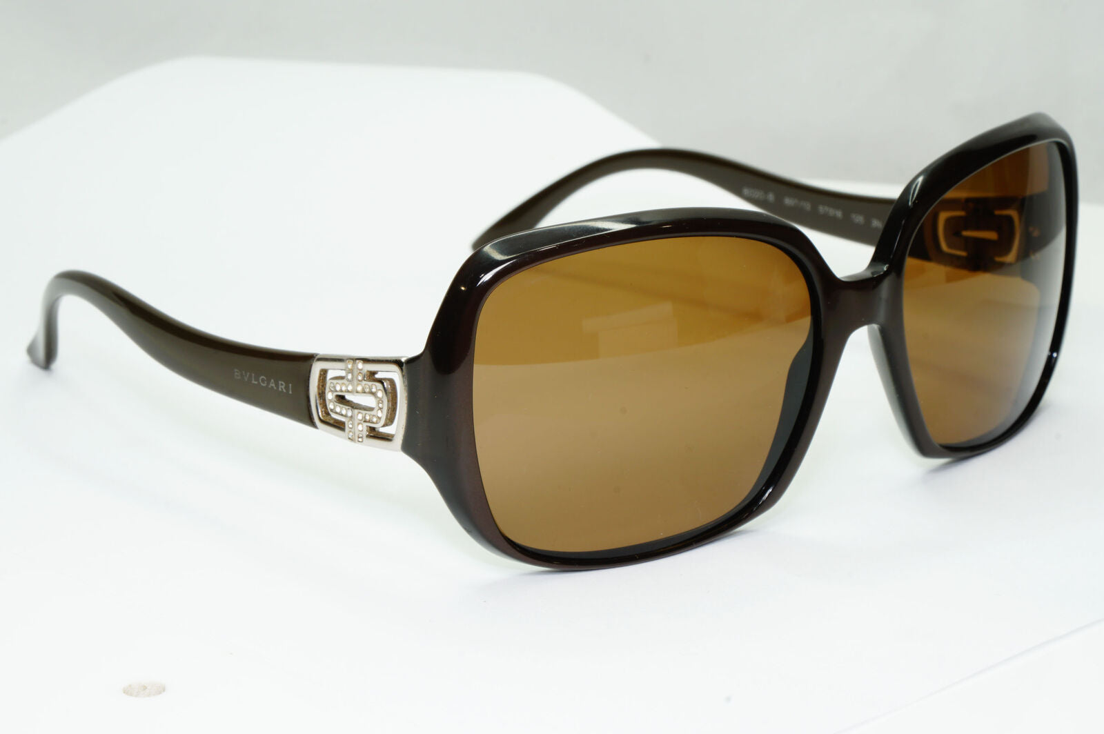 Bvlgari Diamante Brown Sunglasses Crystal Rhinestone 8020-B 897/13 091122