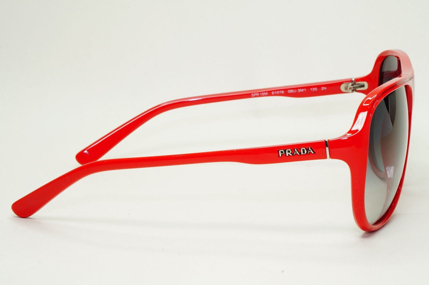 Prada Sunglasses 2011 Vintage Red Grey Navigator PR15MS SPR 15M 0BU-3M1 061024