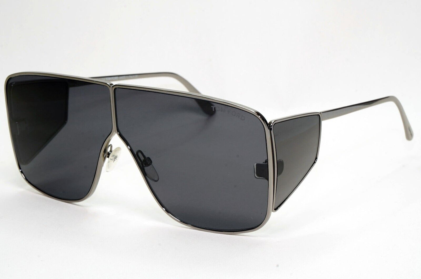 Tom Ford Sunglasses Spector Gunmetal Black Side Shields Metal FT0708 TF 708 08AA