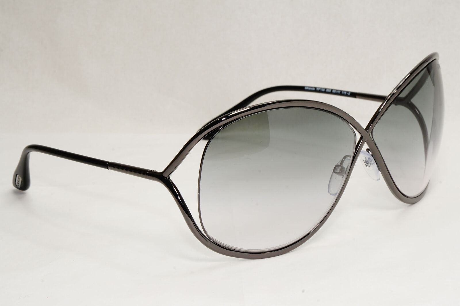 Tom Ford Sunglasses Miranda Gunmetal Gradient Grey Smoke Metal FT0130 TF 130 08B