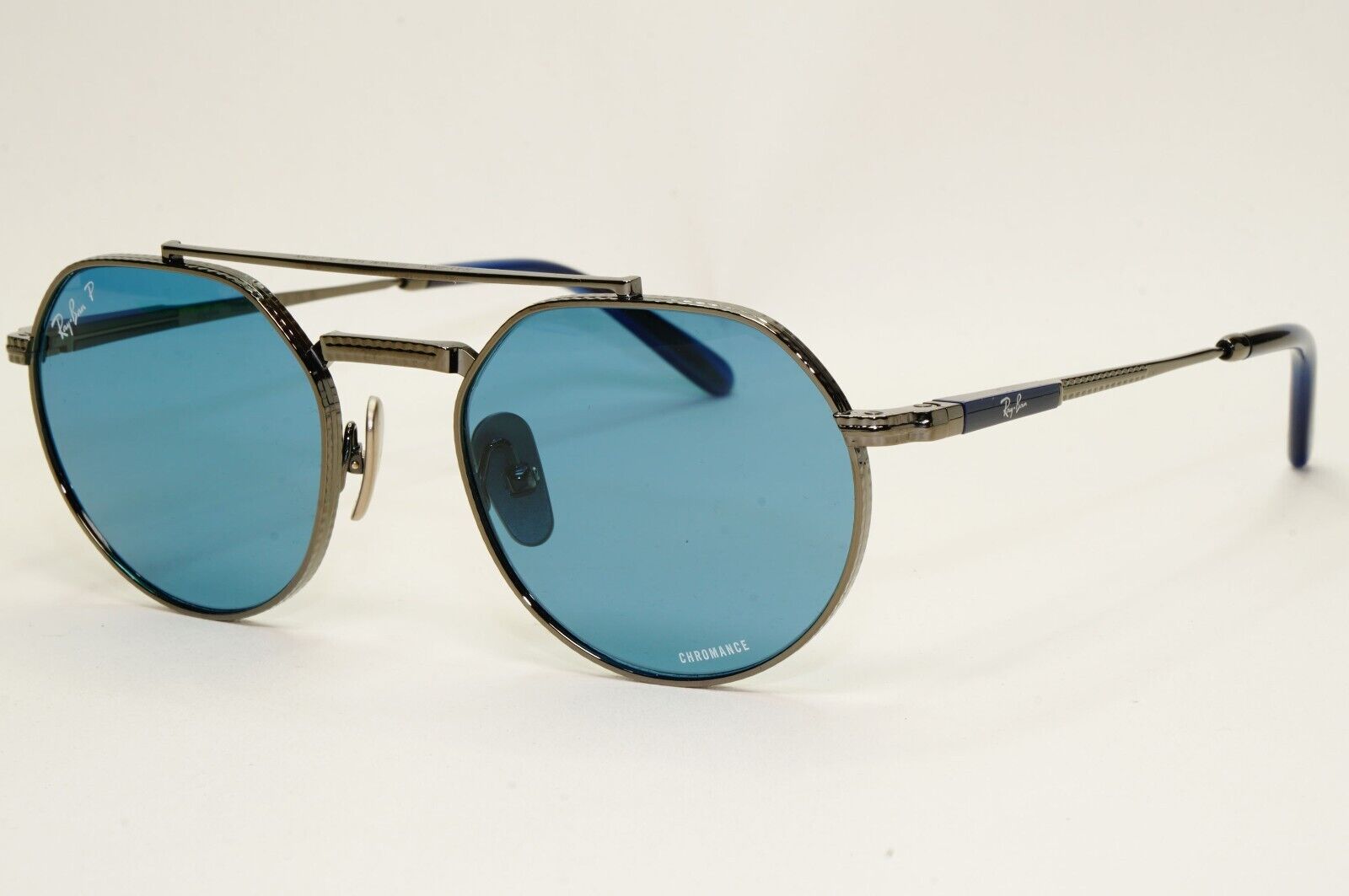 Ray-Ban Sunglasses Jack II Titanium Polarized Gunmetal Blue RB 8265 3142/S2 51mm