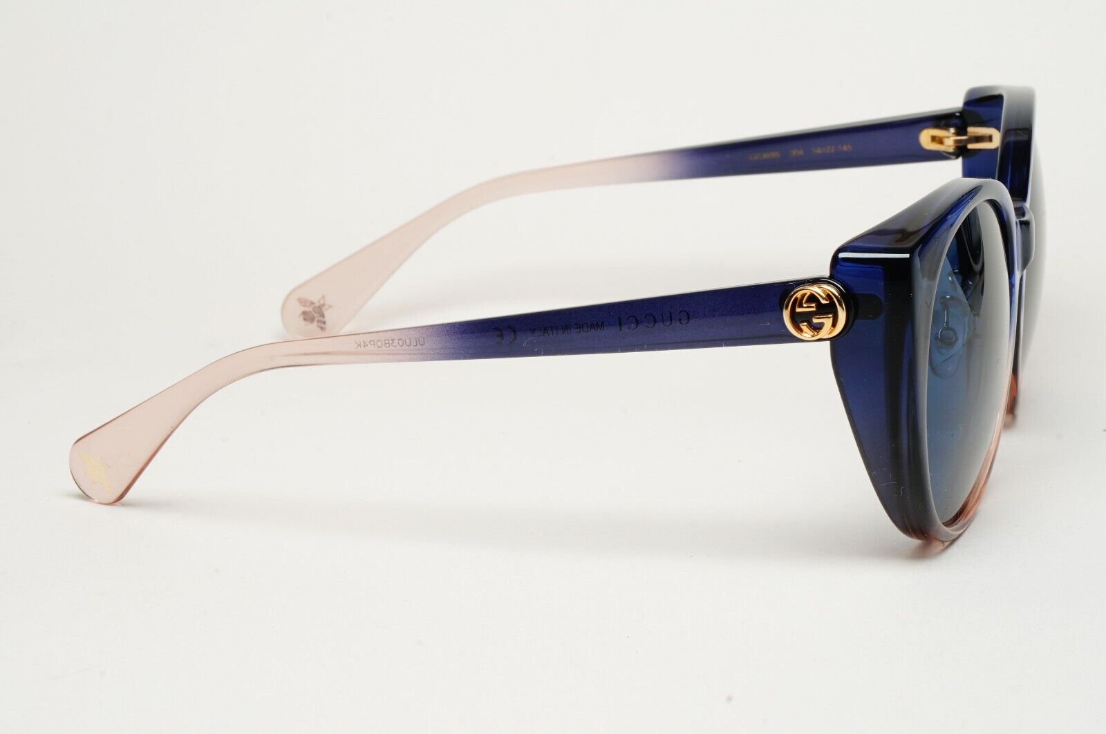 Gucci Sunglasses 2018 Blue Square Oversized Large GG0369S 004 54mm 210125
