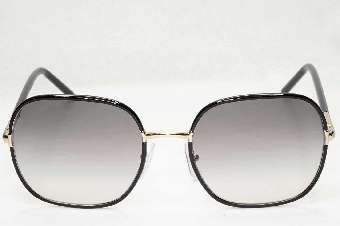 Prada Sunglasses Black Gold Grey Gradient Square PR67XS SPR 67X AAV-0A7