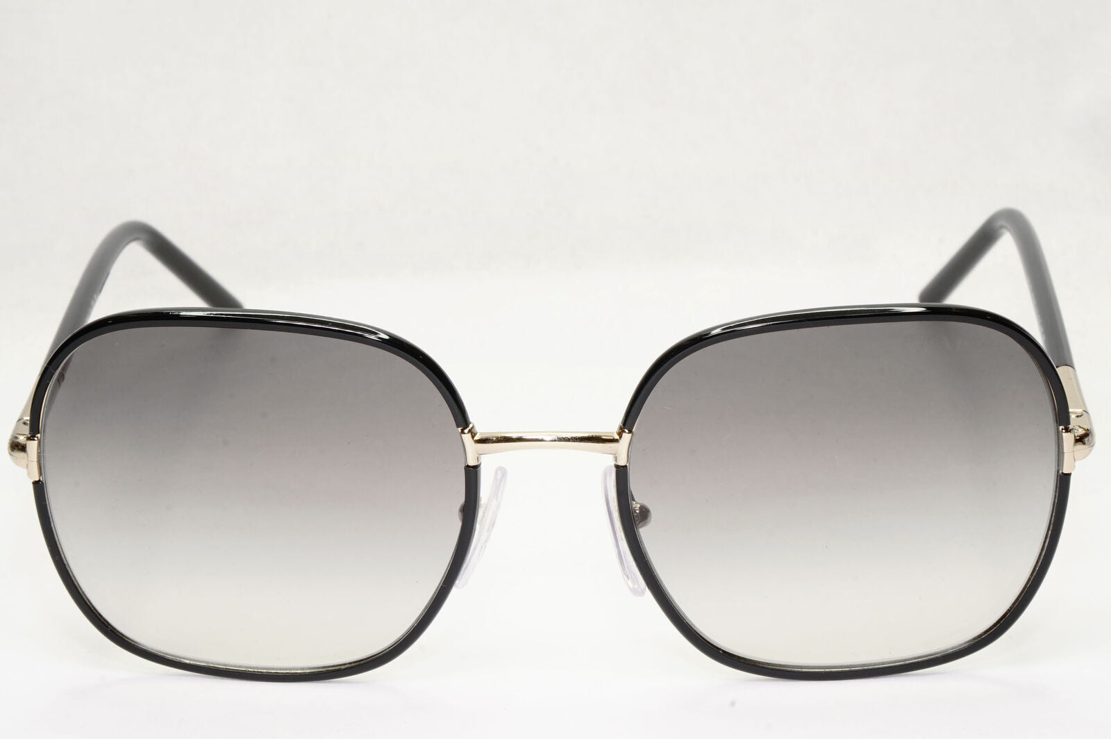 Prada Sunglasses Black Gold Grey Gradient Square PR67XS SPR 67X AAV-0A7