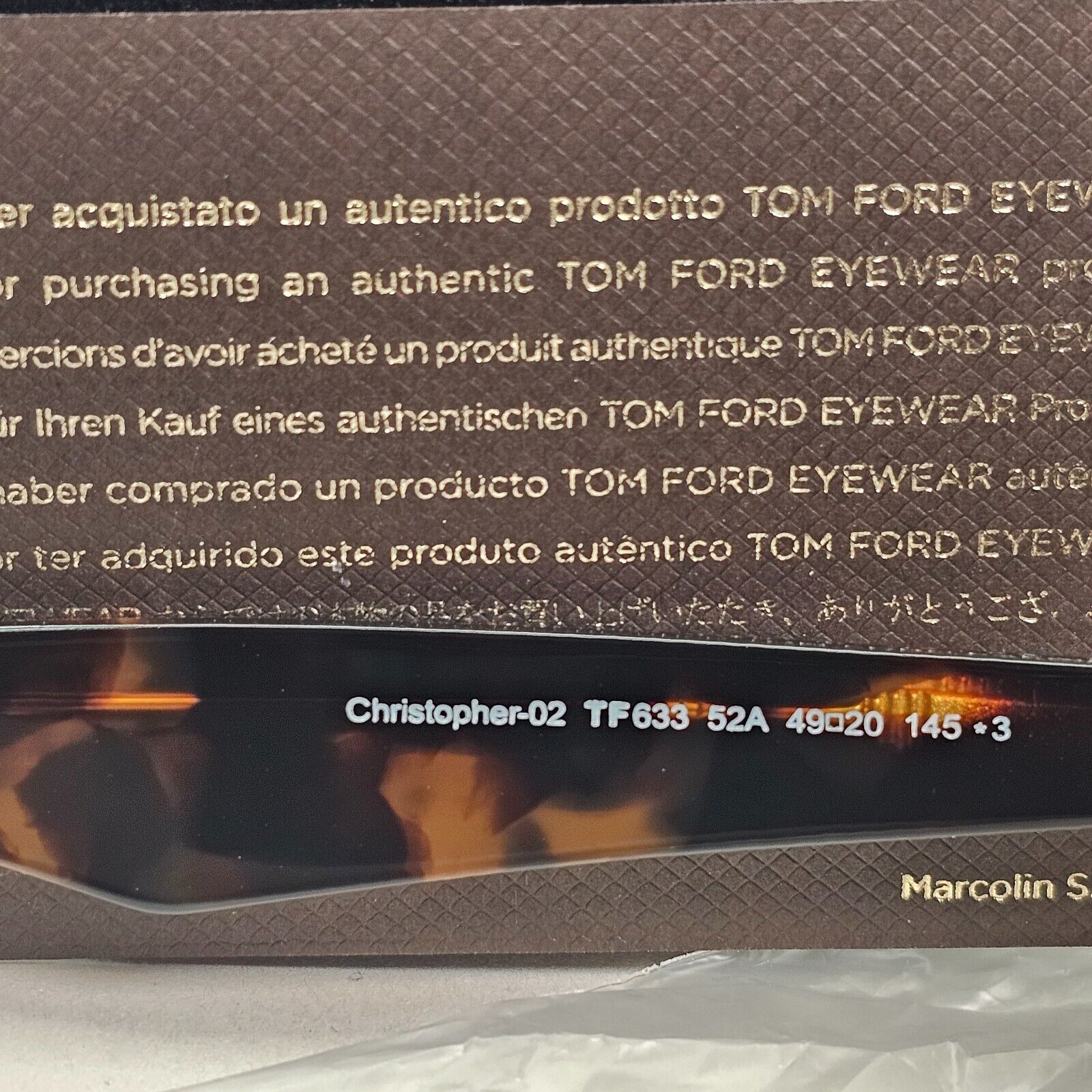 Tom Ford Sunglasses Christopher-02 Brown Tortoiseshell Green FT0633 TF 633 52A