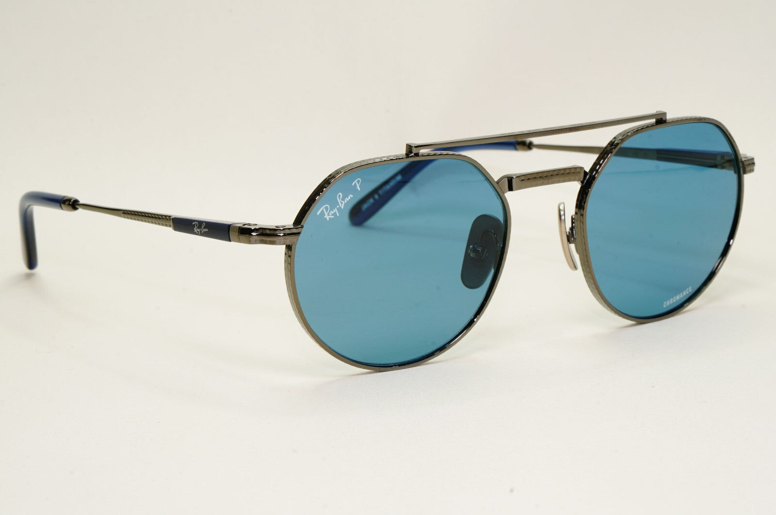 Ray-Ban Sunglasses Jack II Titanium Polarized Blue RB 8265 3142/S2 51mm [a]
