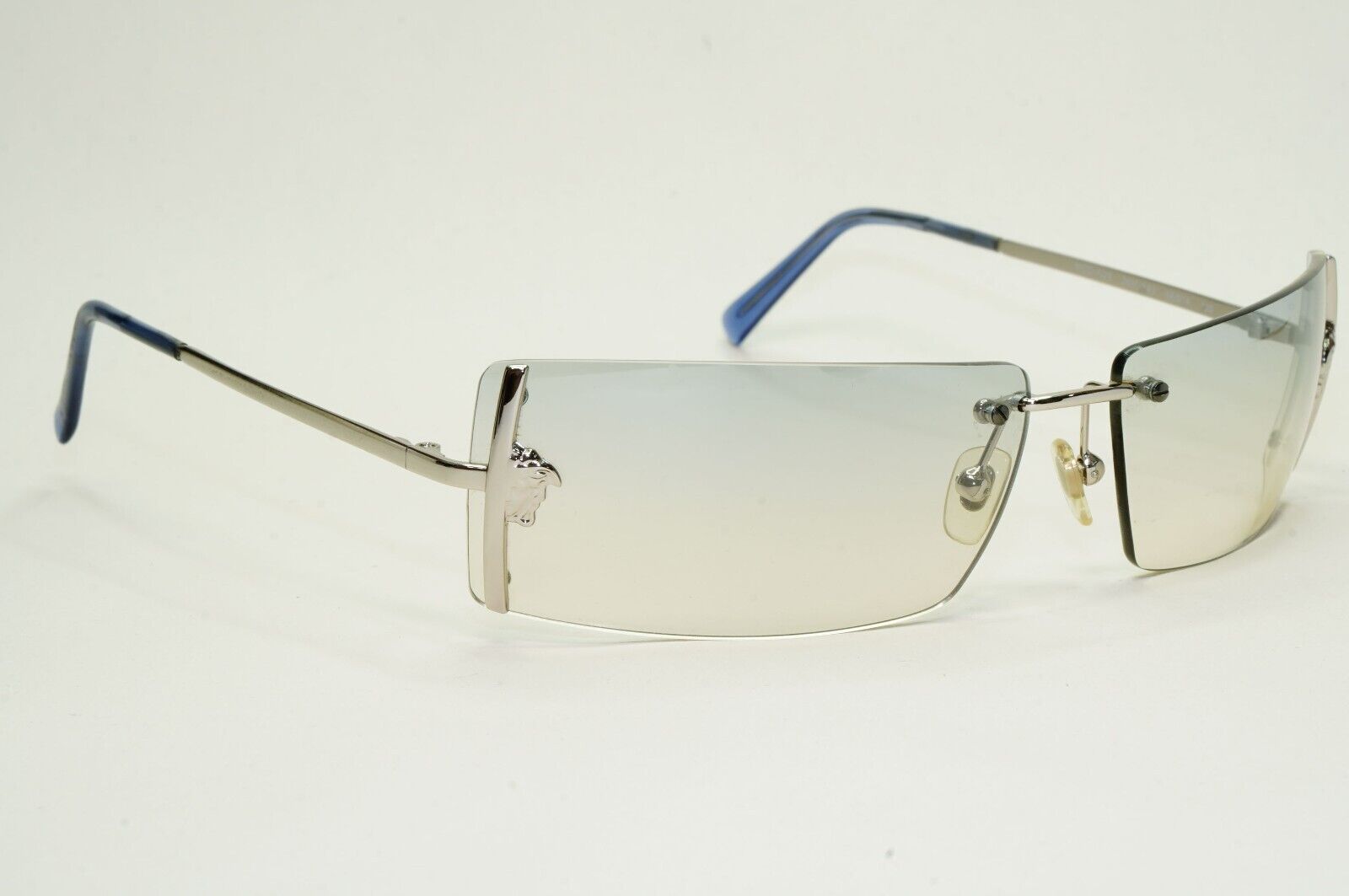 Versace Sunglasses 2003 Vintage Silver Rimless Medusa MOD N29 26M/543 050824