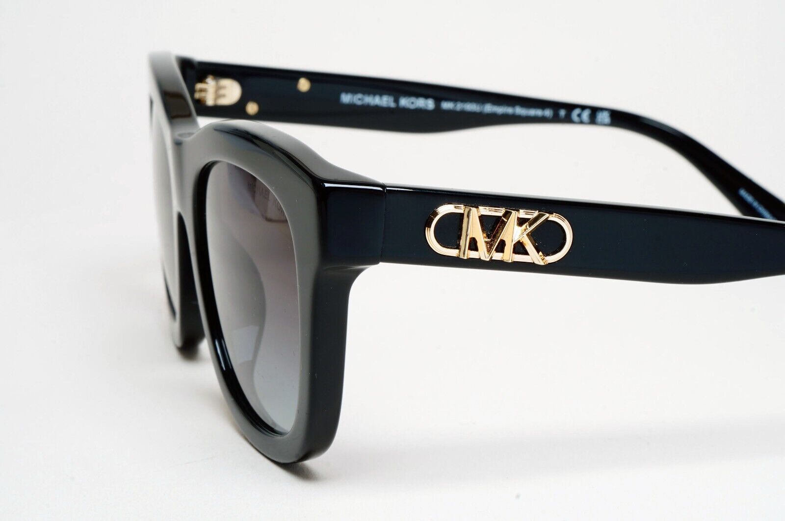 Michael Kors Sunglasses Black Gold Grey MK 2193U Empire Square 4 3005/8G