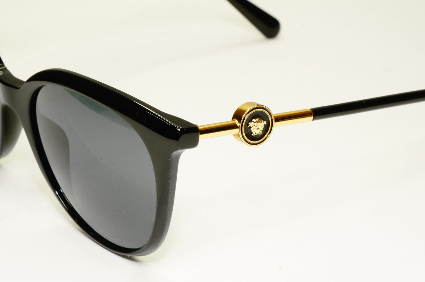 Versace Sunglasses Black Gold Medusa Grey Square MOD VE 4404 GB1/87 55mm