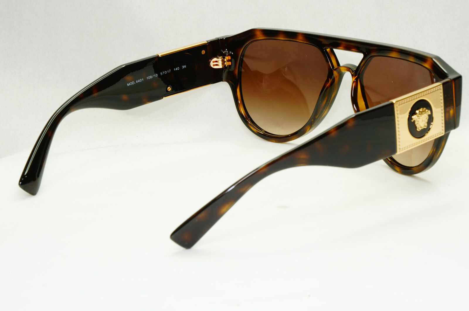 Versace Sunglasses Gold Medusa Brown Tortoiseshell Square MOD VE 4401 108/13