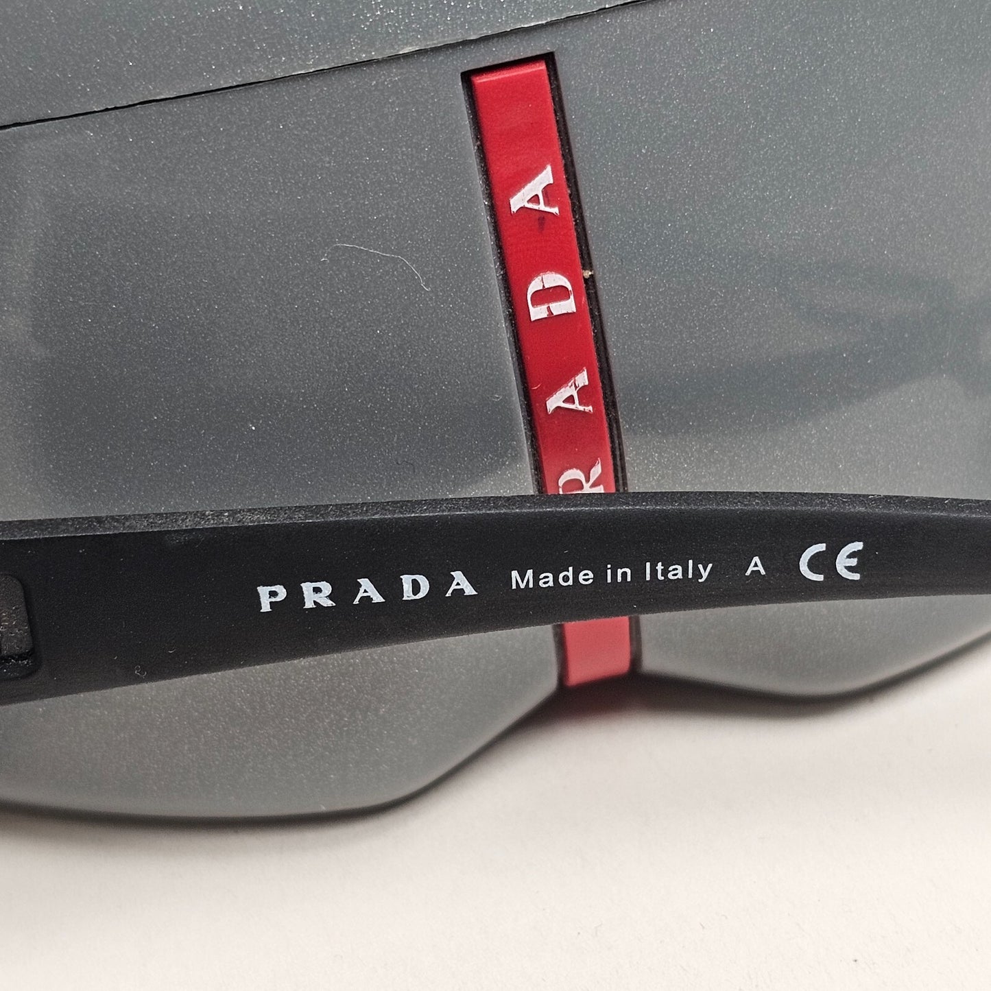 Prada Sunglasses 2013 Vintage Shield White Silver PS52QS SPS 52Q TWK-7W1 140325