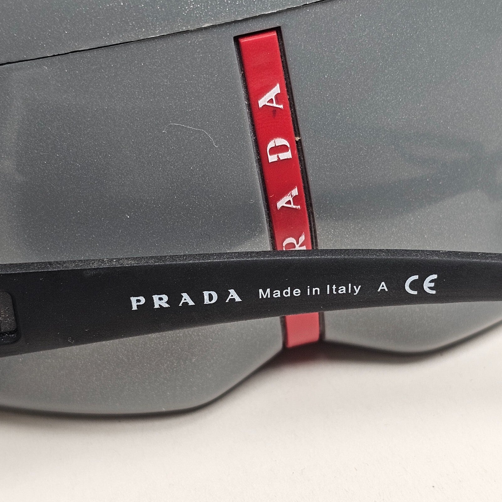 Prada Sunglasses 2013 Vintage Shield White Silver PS52QS SPS 52Q TWK-7W1 140325