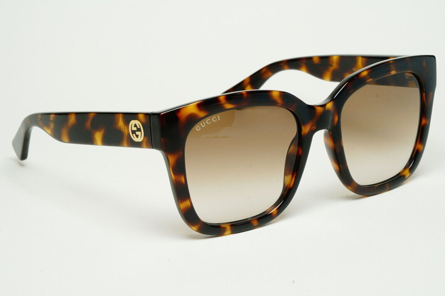Gucci Sunglasses 2023 Brown Tortoise Square Gold GG1338S 003 54mm 110225