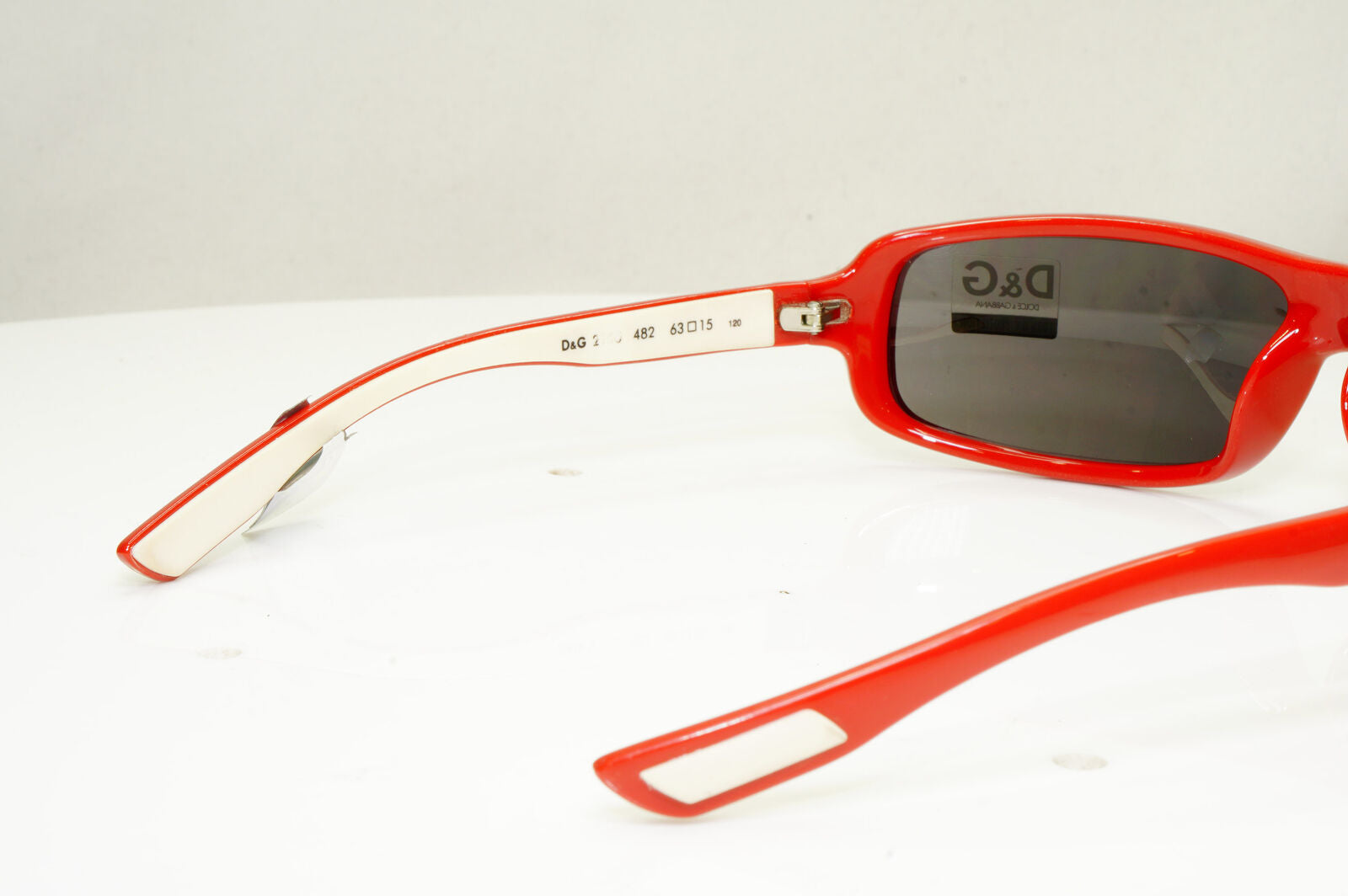 Authentic DOLCE & GABBANA Womens Vintage Sunglasses Red DG 2150 482 30847