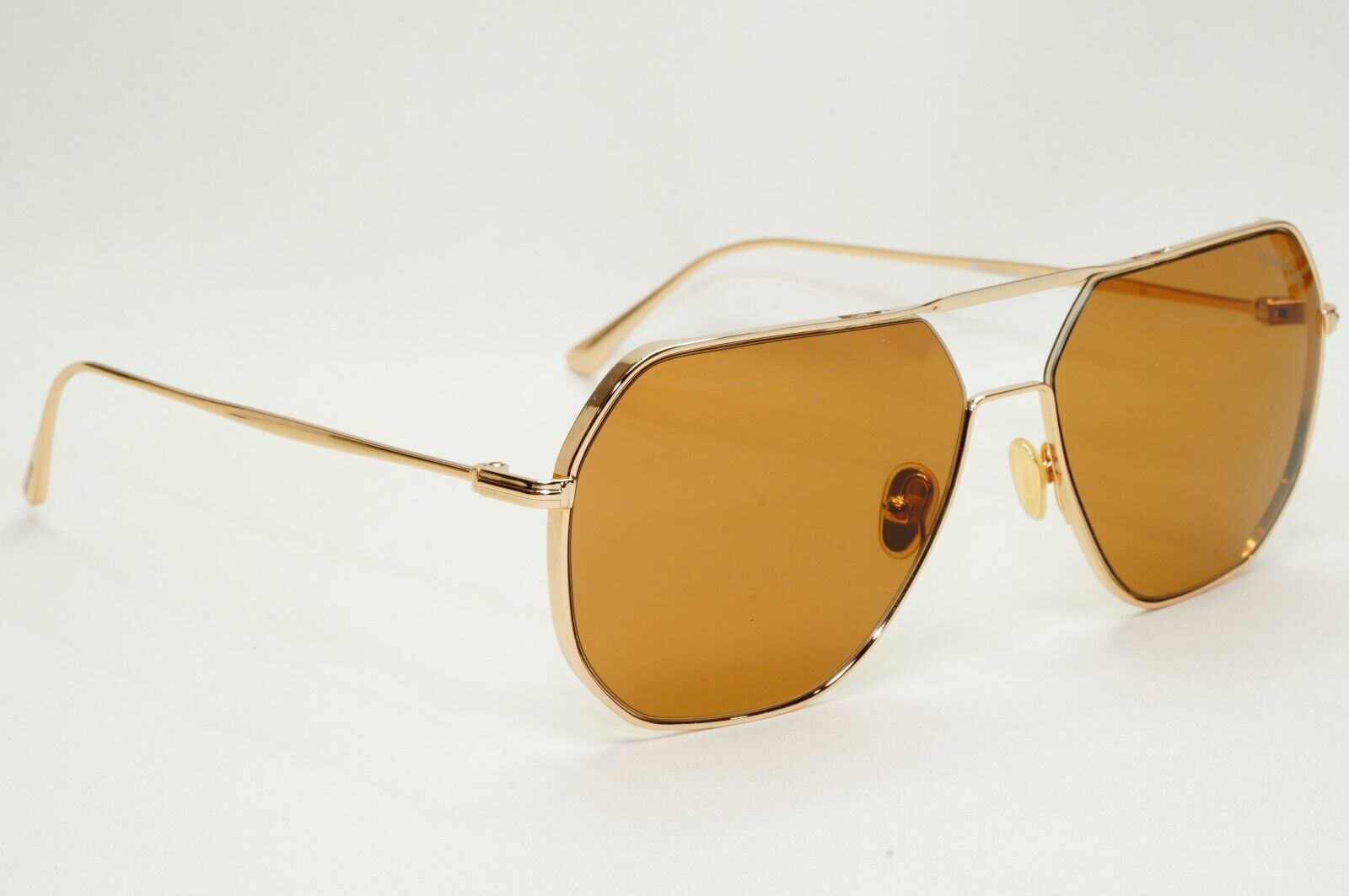 Tom Ford Sunglasses Gilles-02 Gold Brown Metal Navigator Pilot FT0852 TF 852 28E