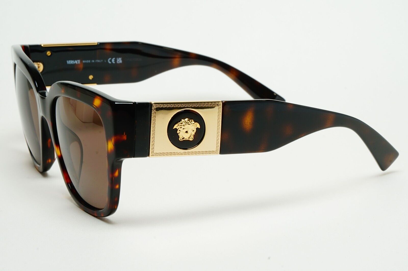 Versace Sunglasses Oversized Medusa Brown Tortoise Gold MOD VE 4437-U 108/73