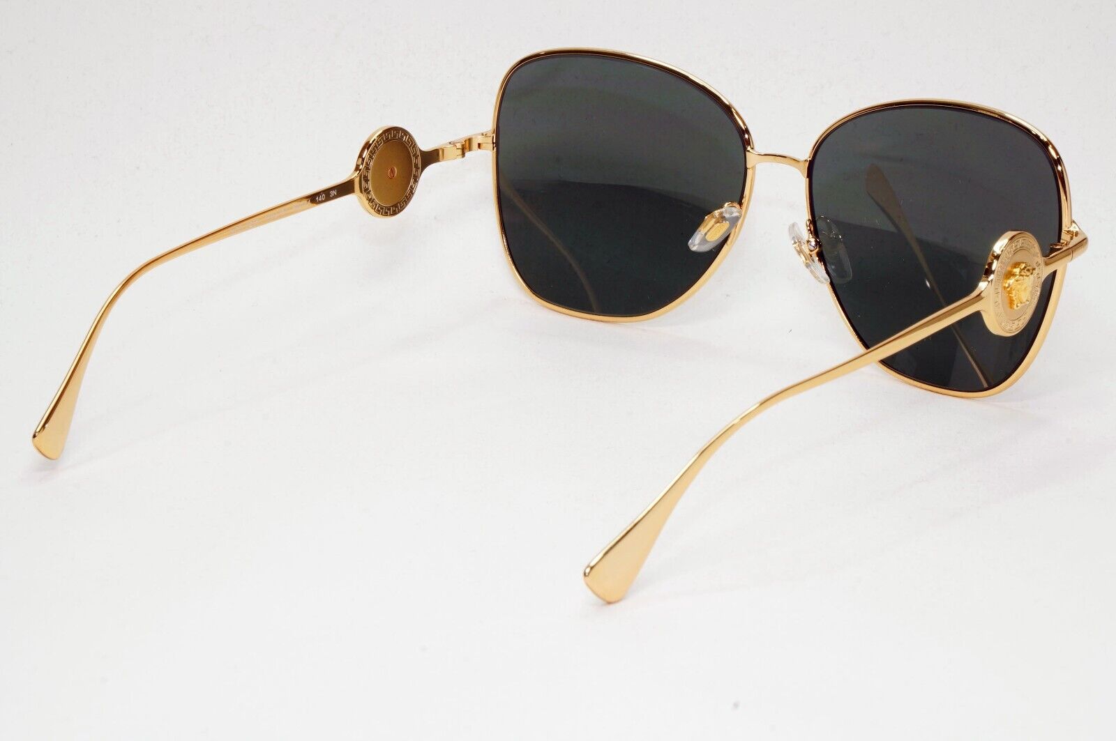 Versace Sunglasses Gold Medusa Metal Black Square Large MOD VE 2256 1002/87 60mm