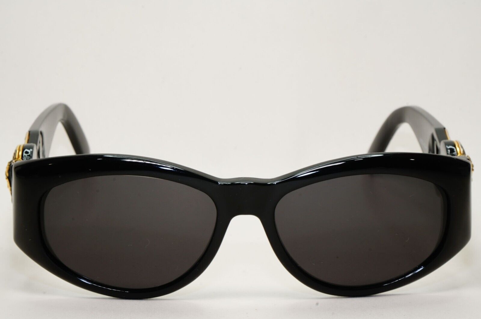 Gianni Versace Sunglasses 1996 Vintage Black MOD 424/M COL 852 Biggie 270924