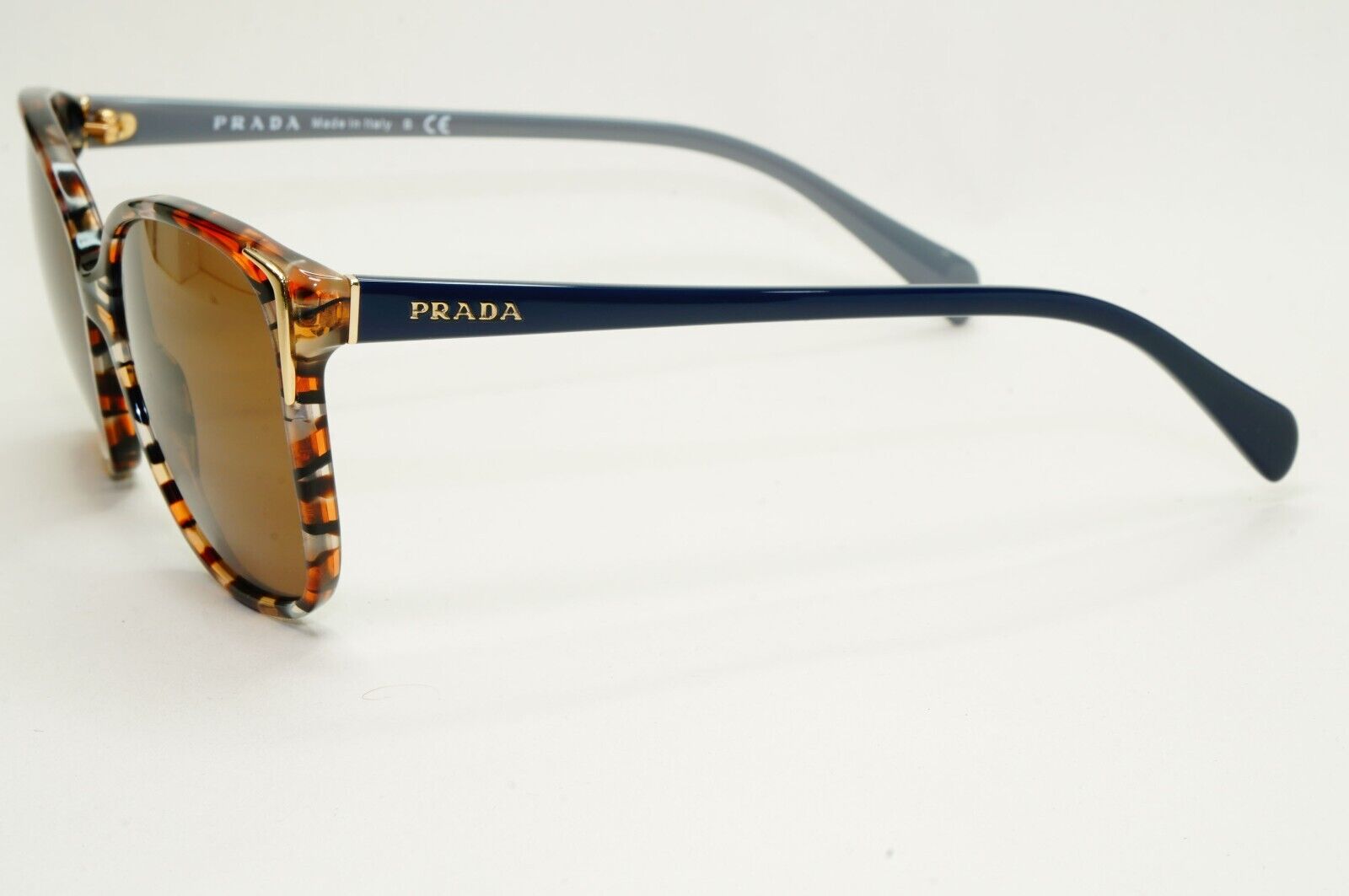Prada Sunglasses 2017 Square Brown Blue Marble PR01OS SPR 01O CO5-6S1 280924