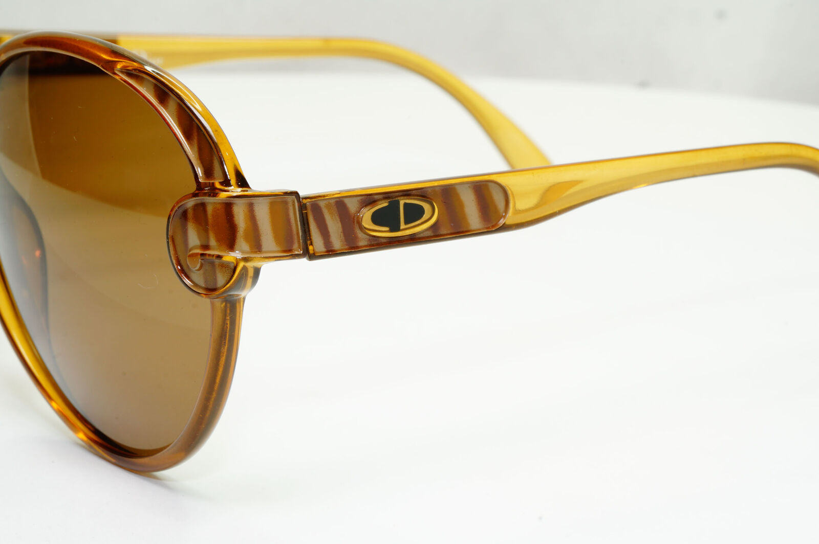 Dior 1990s Vintage Sunglasses Brown Honey Large Square Germany 2206 10 251122