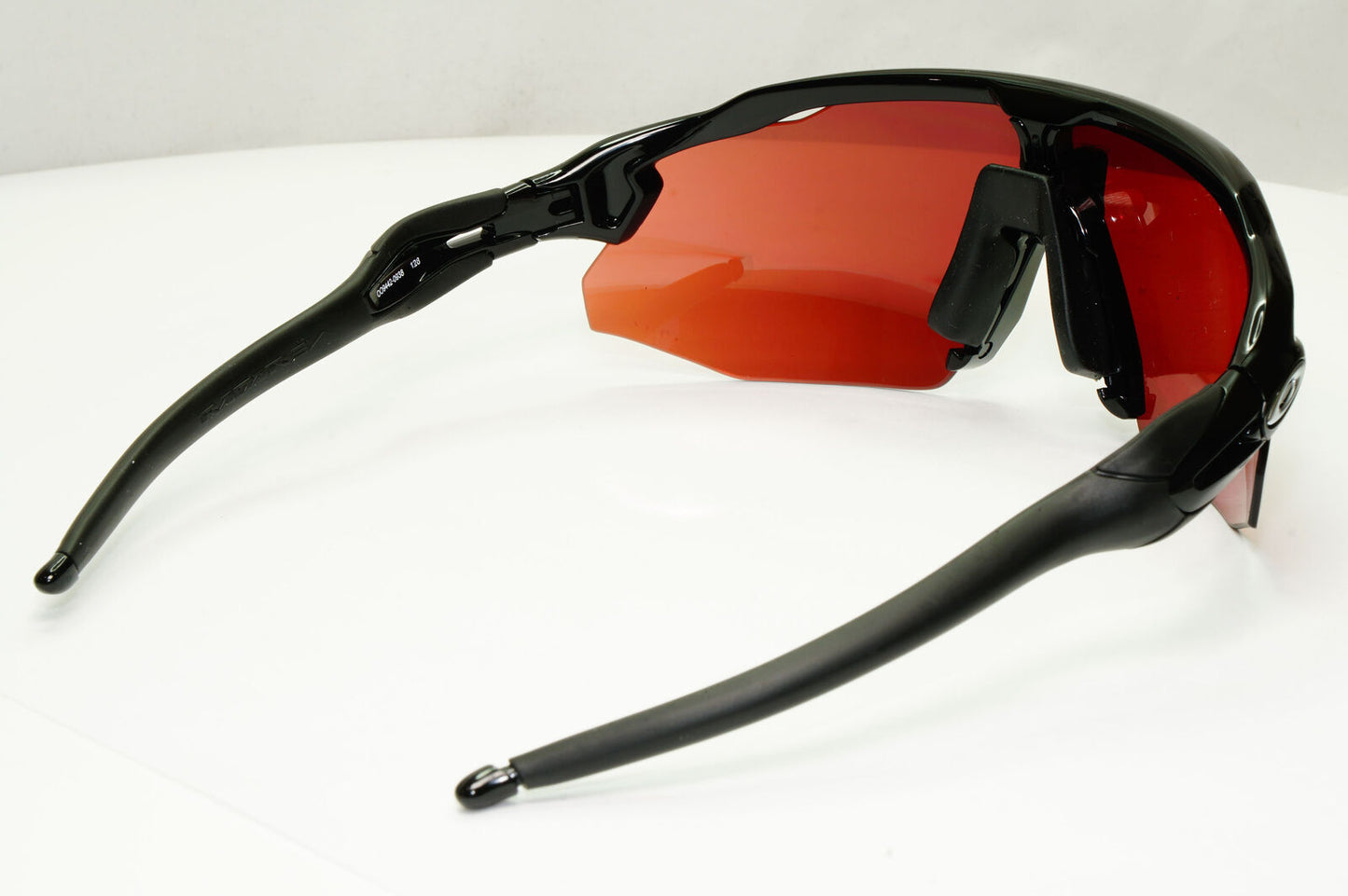 Oakley Radar EV Advacer Sunglasses Black Pale Red Mirror Prizm Snow OO 9442 0938