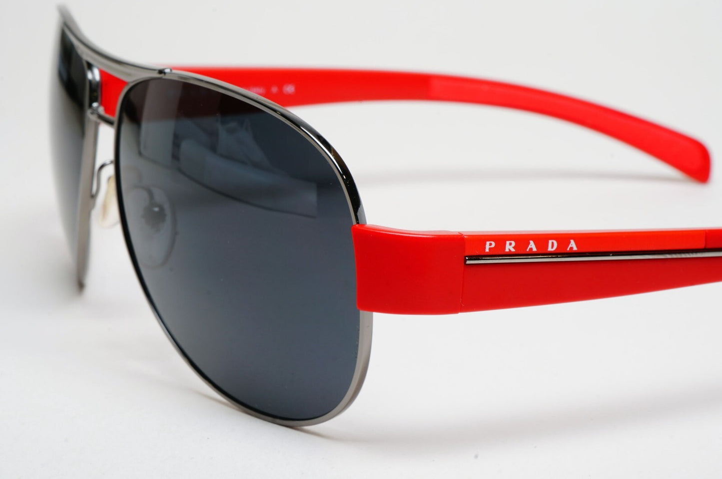 Prada Sunglasses 2010 Vintage Red Rossa Pilot PS51LS SPS 51L 6BF-1A1 62mm 070325