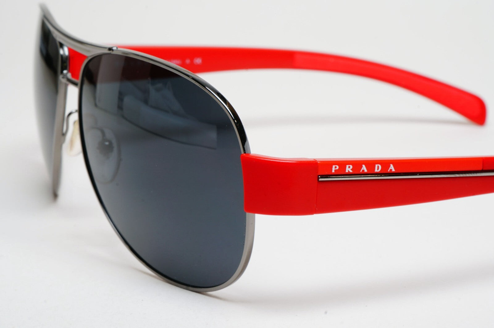 Prada Sunglasses 2010 Vintage Red Rossa Pilot PS51LS SPS 51L 6BF-1A1 62mm 070325