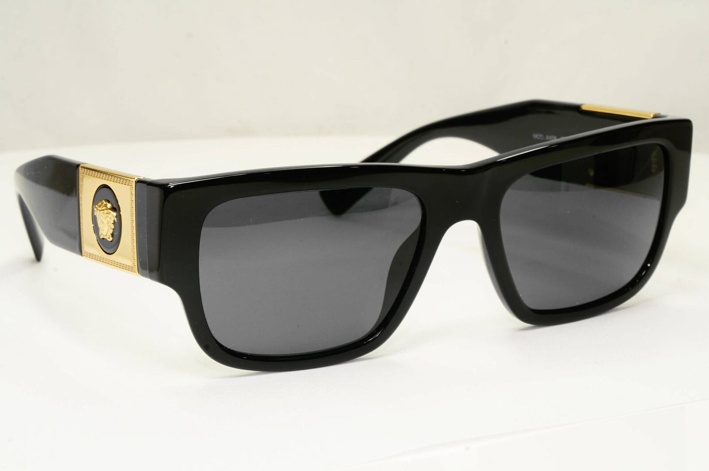 Versace Sunglasses Black Medusa Gold Square Biggie MOD VE 4406 GB1/87