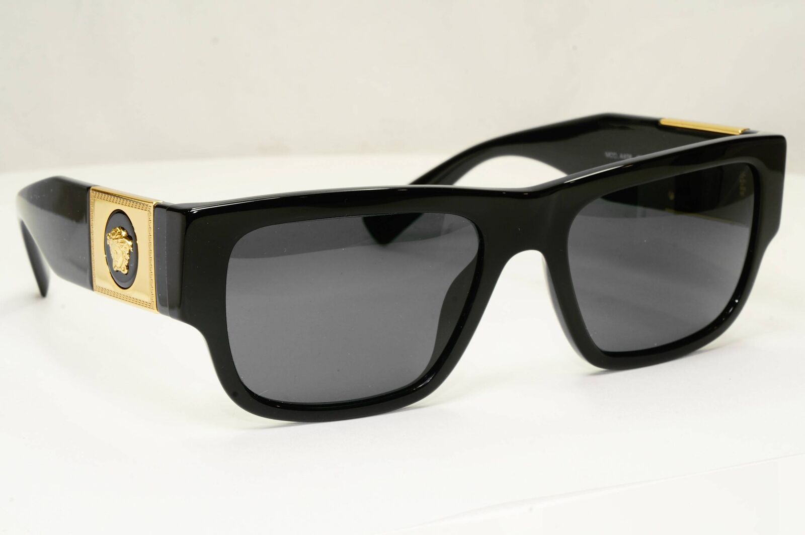 Versace Sunglasses Black Medusa Gold Square Biggie MOD VE 4406 GB1/87