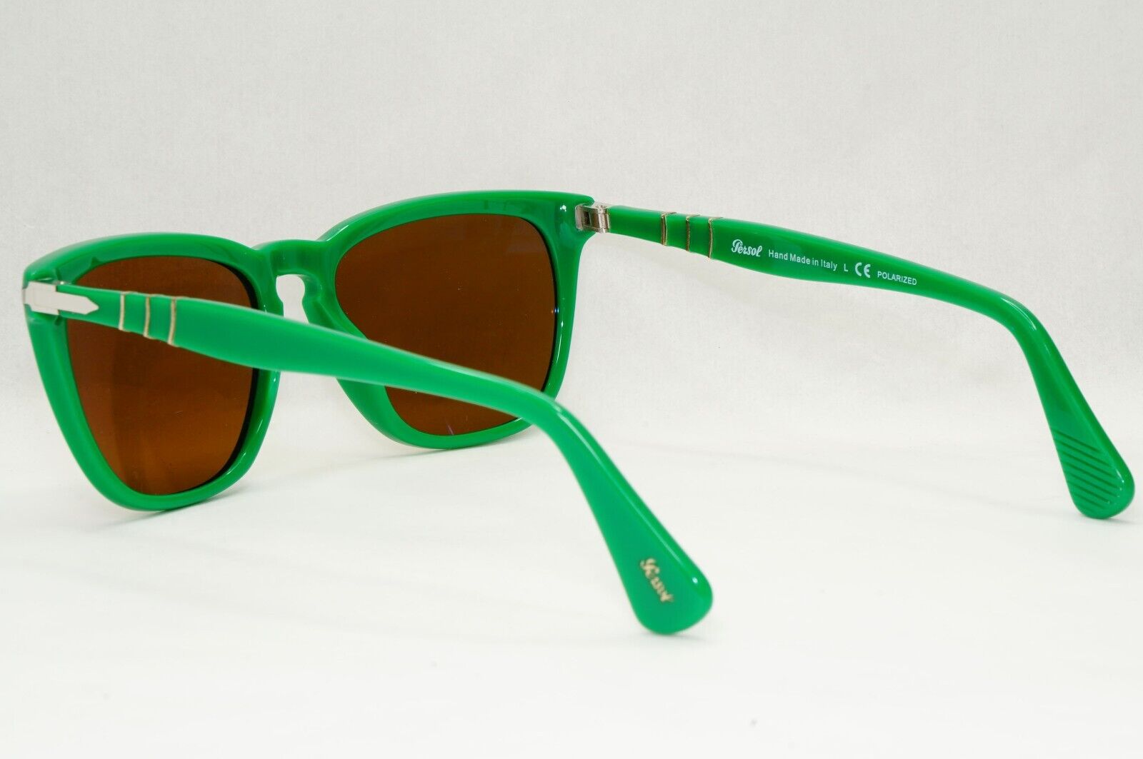 Persol Sunglasses 2012 Capri Polarized Green Brown Square 3024-S 959/57 55mm