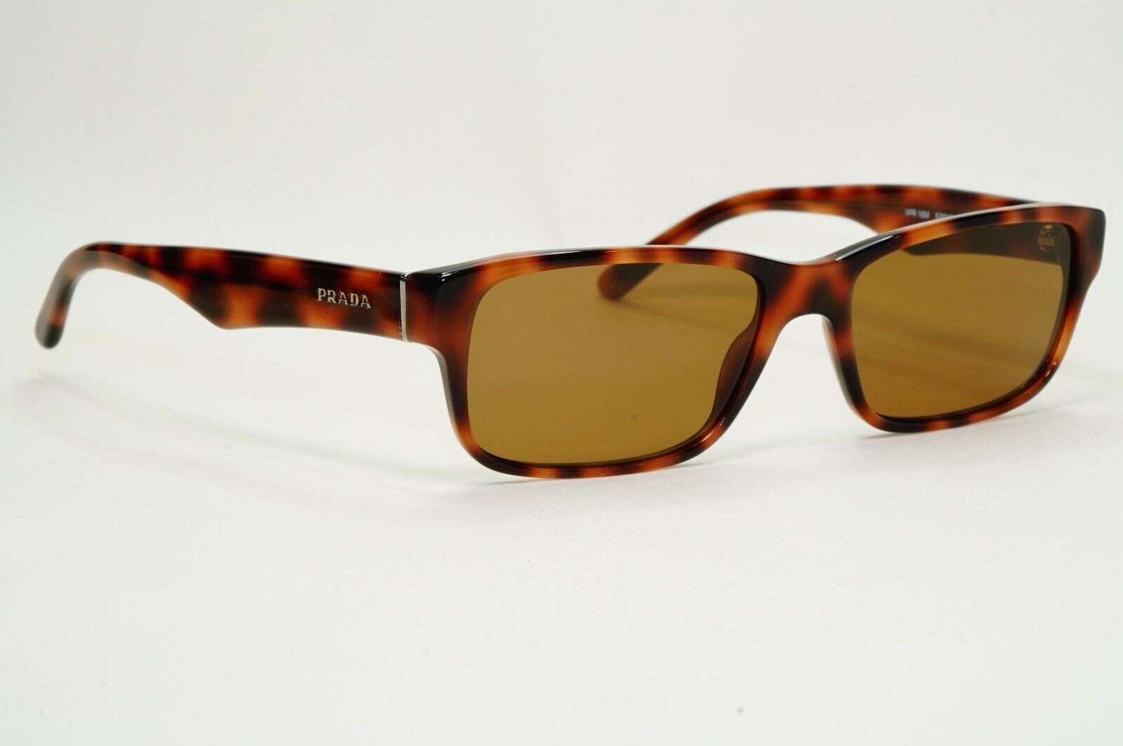 Prada Sunglasses Brown Tortoiseshell Rectangle PR16MV VPR 16M 519-1O1 53mm