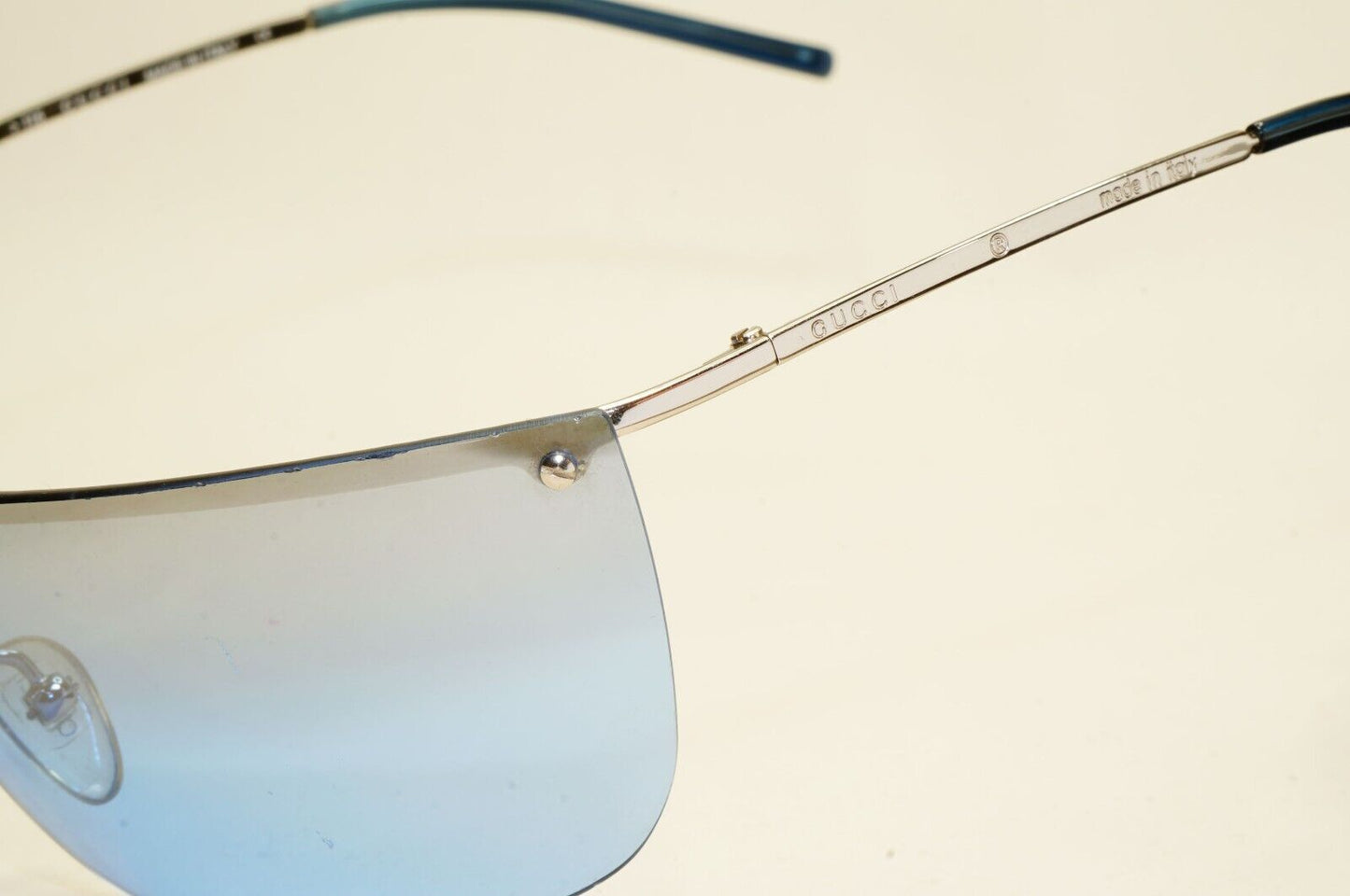 Gucci Sunglasses 2006 Vintage Blue Mirror Silver Wrap GG 2652/S YB7NL 081024