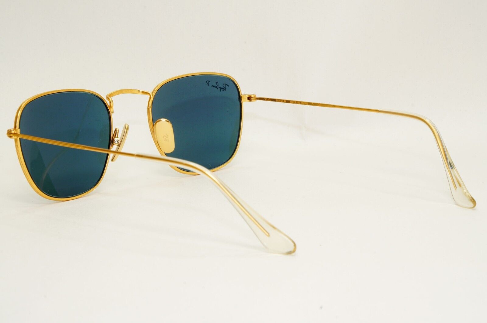 Ray-Ban Sunglasses Frank Titanium Polarised Gold Blue RB 8157 Frank 9217/T0 48mm