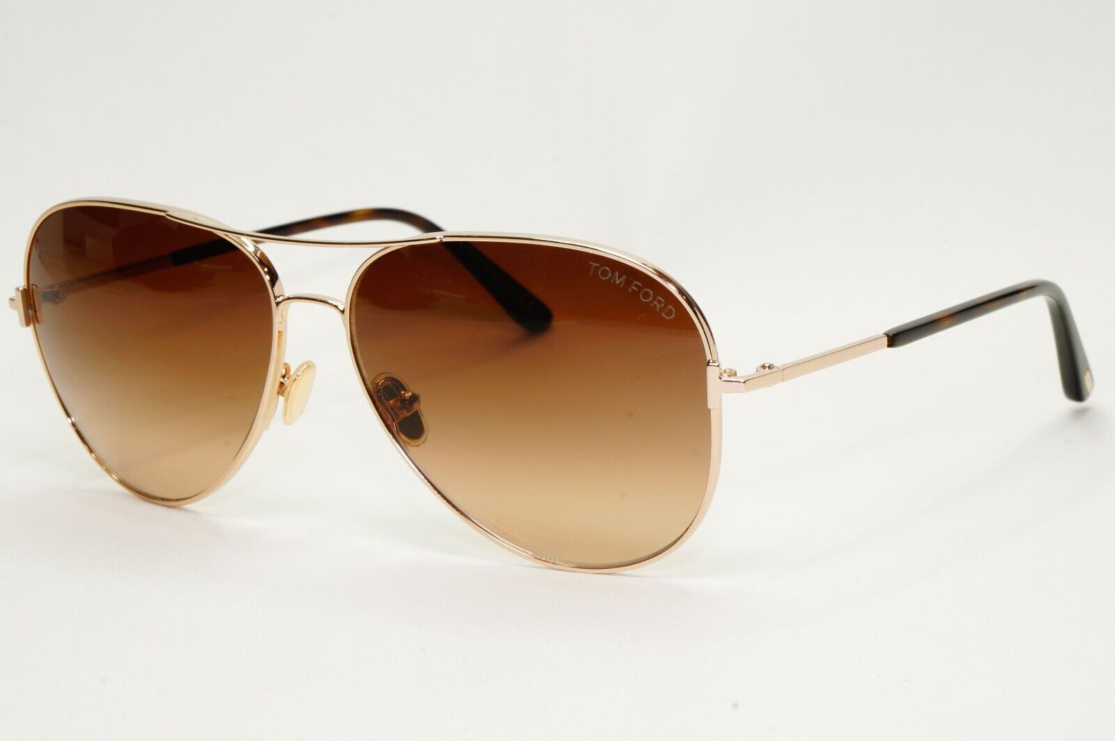 Tom Ford Sunglasses Clark Gold Pilot Brown Gradient Metal FT0823 TF 823 28F 61mm